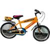 MASCIAGHI Bici mtb 16 Hunter per bambino arancione con rotelle borraccia e parafanghi