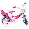 Disney Bicicletta Bambina Disney Minnie 12 (3-5 Anni) Topolina con Rotelle e Cestino