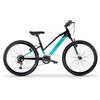 MBM Bici 24 District MTB 18 velocità front nero opaco celeste ragazza bambina MBM