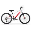 MBM Bici 24 District MTB 18 velocità front bianco opaco rosso ragazzo bambino MBM