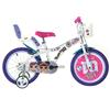 Dino Bikes Bici 16 lol surprise! per bambina con rotelle cestino porta bambola Dino Bikes