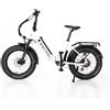 E-Motion Bici 20 FAT pieghevole FLEX FLAP Bianco 48V Alluminio e-bike elettrica Emotion