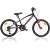 Dino Bikes BICI 20 MTB 420 SPORT 6V PER BAMBINO FORCELLA AMMORTIZZATA NERO ROSSO DINO BIKES