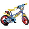 Dino Bikes Bici 12 Sonic per bambino con scudo rotelle borraccia parafanghi Dino Bikes