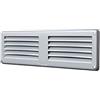 La Ventilazione GAL206 Griglia di ventilazione rettangolare in Alluminio Argento da Sovrapporre. Dimensioni 200x60 mm