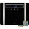 Salter Bilancia analizzatrice extra larga - Bilancia digitale da bagno per peso corporeo/grasso/acqua, BMI/BMR, massa muscolare/ossea, 10 memorie utente, letture istantanee, capacità 250 kg