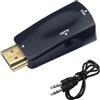 Adattatore HDMI a VGA + Audio Jack 3.5mm Convertitore Full HD 1080P PC Laptop