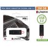 Kingston PEN DRIVE KINGSTON DTX/256GB USB 3.0 DATA TRAVELER 256GB PENNETTA CHIAVETTA