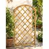 Fercasa Grigliato ad arco in legno 90x180 ideale per giardini e balconi con cornice