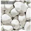 Zandobbio Ciottoli Sassi Bianco Carrara per Giardino Decorativi Vasi Aiuole Sacco 20kg