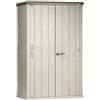 Toomax Casetta da giardino con 2 ante in resina effetto legno 1670 litri colore grig...