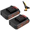 2 Batterie Compatibili Kit 2 Batteria 24 V Compatibile Motosega Sega Trapano Potatrice Cesoia Forbice