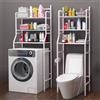 SCAFFALE BAGNO SOPRA LAVATRICE A 3 RIPIAN 152x68x25 MOBILE SALVASPAZIO WHITE WC