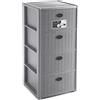 Stefanplast Cassettiera Elegance 4 Cassetti Grigio 40x40x80 cm