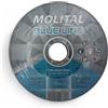 MOLITAL DISCO TAGLIO FERRO ACCIAIO INOX 115mm DISCHI 10pz SMERIGLITRICE BLUE LINE MOLITA
