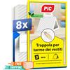PIC Trappola Ai Feromoni Anti Tarme Dei Vestiti Adatto per Armadi, 8 Trappole