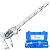 Calibro Digitale IP54 Impermeabile, Precisione Micrometro in Acciaio Inox 200Mm,
