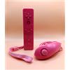 Nintendo Controller WiiMote e Nunchuck Rosa Telecomando Compatibile Nintendo Wii Nuovo ✅
