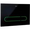 Roca A890104008 EP1 (One) Piastra Azionamento Elettronico Vetro Doppio Scarico Automatico o Touchless, Illuminazione, Colori Configurabili, Nero