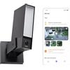 Netatmo Videocamera di Sorveglianza Esterna, WiFi 5 GHz, 2SD, 2K HDR, Rilevamento intelligente di persone/Veicoli e animali/proiettore LED 12 W, Sirena 105 dB, Archiviazione locale, NOC2-B-AMZ