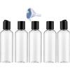 Does not apply 5 X 100ML Bottiglie Vuoto Da Viaggio Con Tappo Flip Top,Flaconi per Cosmetici,Cr