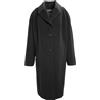 Tonia Andresini Giacca Peacoat In Pura Lana Merino Nera 1090 IT 54 $968 NWT