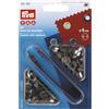 Prym Occhielli in Ottone Anticato da 5 mm + rondelle (40 Pezzi), Met 7B8D