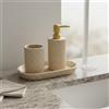 3 Pezzi Set Accessori Bagno Stile Lussuoso Set Accessori Lavabo Effetto Pietra