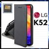 CUSTODIA A PORTAFOGLIO LIBRO per LG K52 K 52 COVER FLIP MAGNETICA PELLE NERA