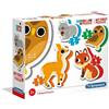 Clementoni Puzzle My First Puzzle Supercolor 4 Maxi Puzzle Sagomati Per Bambini Clementoni