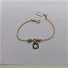 BRACCIALE DONNA A MAGLIA CON STELLA IN ORO GIALLO E BIANCO 18KT 3,3 GR. (3129)