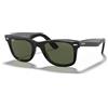 Ray-Ban Ray Ban 2140F Wayfarer 52 901 Occhiali Sole Nero/Verde G15