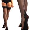 Fiore Calze Autoreggenti Silicone Nere 20 Denari Tallone Cubano Riga Sexy Eleganti 2/S