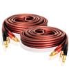 LONPOO Cavo altoparlante in rame puro per Diffusori attivi da scaffale (con conn