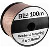 DCSk BLca - 2 x 2.5 mm² - 100m -Cavo per altoparlanti - HiFi Cavo per Altoparlan