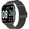 ZOSKVEE Smartwatch Uomo Donna, Effettua/Rispondi alle Chiamate, 2.0" Fitness Oro