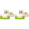 Italian Pet Salviette Biodegradabili Olio di Neem Salviettine Antiparassitarie Protegge Cani