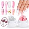 AIMEILI 5 in 1 Trasparente Solid Nail Builder Gel Solid Nail Extension Builder G
