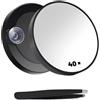 HMCEY Specchio Ingranditore Ventosa 40x,Specchio Portatile Con Ingrandimento,Spe