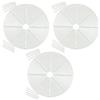 Set 3 coprivaso fioriera giardinaggio forma rotonda 30 cm per esigenze di semina