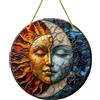 Does not apply Acchiappasole per Finestre Con Design Sole-Luna, Decorazione in Acrilico per Fin