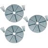 Set 3 coprivaso fioriera giardinaggio forma rotonda 30 cm per esigenze di semina