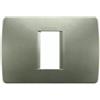 BTicino Spa Bticino luna placca modulo 503 1 posto verde metallo c4803//1vm