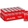Coca Cola® 24 LATTINE DI COCA COLA DA 33 CL NELLA VARIANTE : CLASSICO E ZERO ZUCCHERI