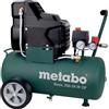 Metabo Basic 250-24 W OF Compressore per corrente alternata monofase, 1,5kW, 8 bar, 24l, Verde/Nero