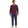 BIP BIP Pigiama Uomo BIP BIP Invernale Punto Milano Felpato Bordeaux 50 Made in Italy