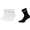 Nike Everyday Cushioned Calzini, Bianco (White/Black), L Uomo & Everyday Cush Crew 3Pr Calze Da Uomo, Nero, L