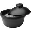 neoLab 2-6002 Secchiello per ghiaccio con coperchio, circa 2,5 l, in PVC, nero