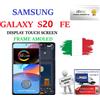 SAMSUNG S20 FE 5G G781 DISPLAY TOUCH AMOLED CLOUD NAVY - NERO - PARI ORIGIN. GLS