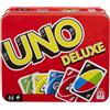 UNO Mattel Games - UNO Deluxe, Gioco Di Carte Per Famiglie E Bambini 7+ d4cm